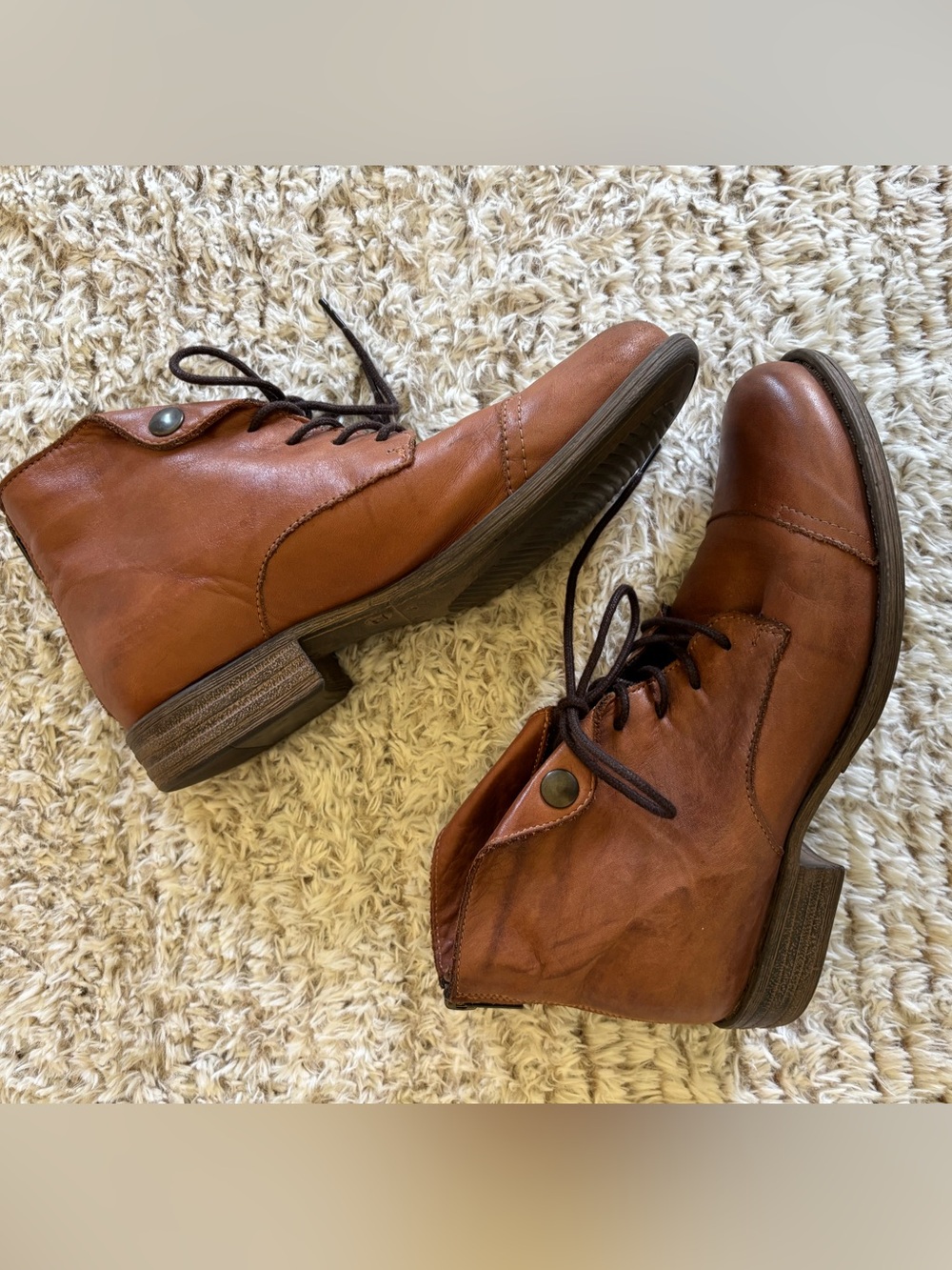 Miz Mooz Lennox Boot 7.5 Brandy Brown
